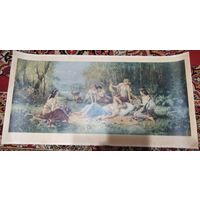 Репродукция картины Ханса Зальца "Песнь раннего утра"