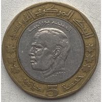 Тунис 5 динаров 2002 г.