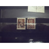 1925 СССР 2 марки Загорский 45 и 45А красноармеец война (1-5)