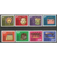 Токелау. Художественные промыслы. 1971г. Mi#18-25. Серия.