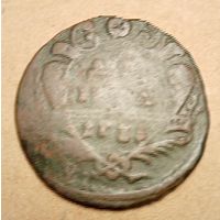 Денга 1731 перечекан с копейки