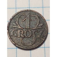 1 грош Польша 1927 год