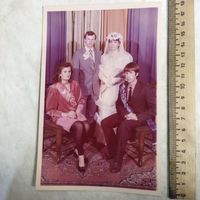 Фотография. История СССР в лицах. Молодожены и свидетели. Поздний СССР. 1980-е.