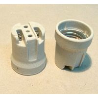 Патрон Е27 керамический 2 штуки с 1 рубля