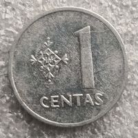 Литва 1 цент  1991 г.  (3)