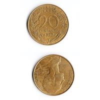 20 сантимов Франция 1987 год