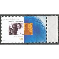 Германия. 50 лет со дня рождения В.Форссмана. Нобелевский лауреат по медицине. 2006г. Mi#2573.