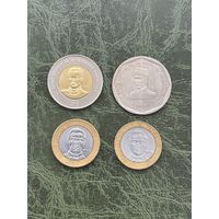 Монеты Доминикана 5,10,25 песо. 2002-2010 г.г.