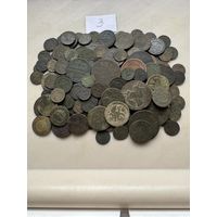 Монеты медные РИ 145 штук.