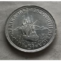 ЮАР 5 шиллингов 1952 - 300 лет основанию Кейптауна - состояние!
