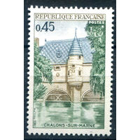 Франция - 1969г. - ландшафты, архитектура, замок, туризм. Филателистический конгресс - 1 марка - полная серия, MH [Mi 1673]. #2-Fr-49-A-1