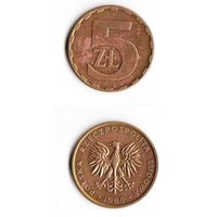 5 злотых Польша 1986 года