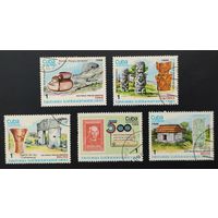 Куба.1986.История латинской Америки-Культура, 1с (5 марок)