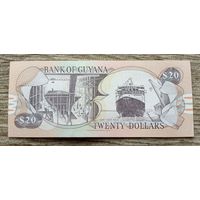 Werty71 Гайана 20 долларов 2018 UNC банкнота Корабль Водопад Кайетур