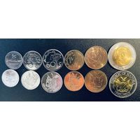 Намибия 2010-2024, набор 6 монет UNC