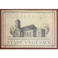 Нотгельд Вегесак 50 пфеннигов 1921 год. Веймарская республика