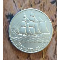 5 злотых Кораблик 1936 год