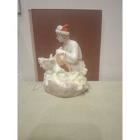 Фарфоровая статуэтка =Иван царевич и лягушка=Минск старый