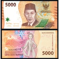 Индонезия 5000 рупий 2022 г. (P-W164, UNC) Индонезия 5 000 рупий 2022 г.