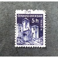 Марка Чехословакия 1960 год Замок