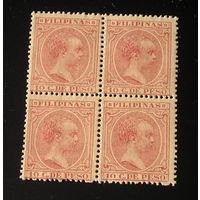 Испанские Филиппины 1880, Альфонсо  XIII x 4