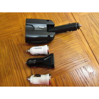 Адаптеры питания:в прикуриватель,автомобильные,фирменны е ,12и24 вольта Универсальные