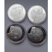 Комплект монет 10 рублей 2010 г.Командующие фронтов участвующие в операции ,,Багратион".Серебро.Пруф.д
