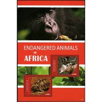 2016 Танзания 5235-5236/B690 Фауна, Черепахи, Обезьяны 9,00 евро