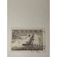 Марка Финляндия 1963 год Плотина