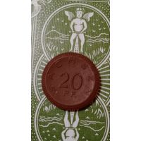 Германия нотгельд Саксония 20 пфенниг 1921 керамика