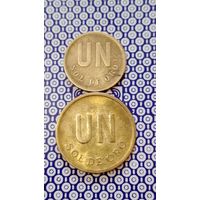 Перу 1 соль 1976,1981 лот 2 штуки