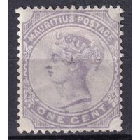24.BrKM. Великобритания. Колонии. Маврикий. Виктория. Стандарт. 1C. 1893 г. Mi.#80.