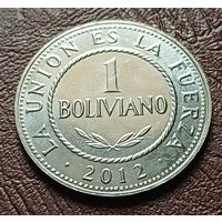 Боливия 1 боливиано, 2012    ( 1-15-1 )