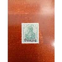 ДАНЦИГ 1920г АЛЛЕГОРИЯ Надпечатка чист