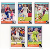 5 карточек ФК ЦСКА Москва по коллекции PANINI Donruss Soccer 2015.