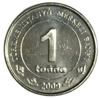 Туркмения 1 тенге, 2009 [UNC]