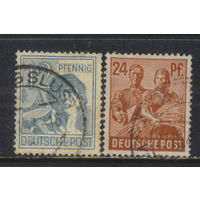 Оккупация Германии Американо-британо-советская зоны 1947 Профессии Рабочий Строитель и крестьянка Стандарт II #947,951