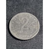 Франция 2 франка 1980
