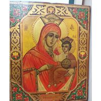 Икона Божией Матери Иерусалимская, живопись по Золоту! С рубля!