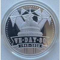 Соломоновы острова 1/2 доллара 2025 г. 80 лет Победы