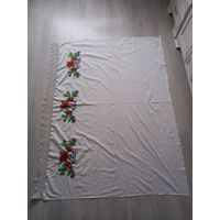 Простыня вышитая старинная