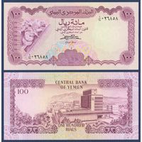Йемен, 100 риалов 1984 г., P-21A (херувим и грифон), UNC