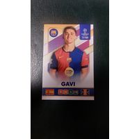 Карточка Лига Чемпионов, Гави, Барселона.