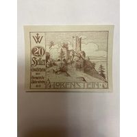Австрия 20 геллеров нотгельд Эйденберг - 2101