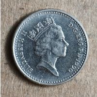 Великобритания 5 пенсов 1990 г.,  KM# 937b