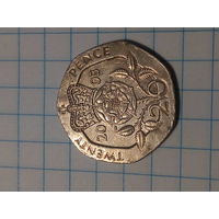 20 пенсов  Великобритания 2003 год.