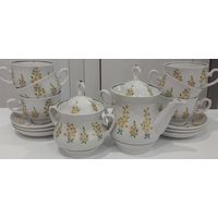 Сервиз чайный НОВЫЙ (1980 - 1990-е годы) СССР. Полный комплект на 6 персон