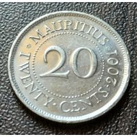 Маврикий 20 центов, 2001    ( 1-3-3 )