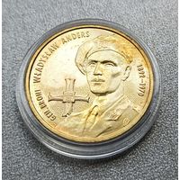 2 злотых 2002 год, "110 лет со дня рождения Владислава Андерса"