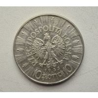 Польша, 10 злотых 1935 Пилсудский. Приятные.